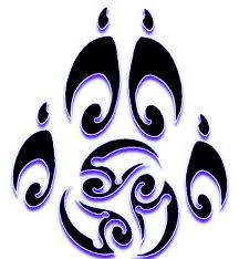 This kind of tattoo can be made more complex through inserting an. Purple Wolf Paw Print Tattoos Free Image
