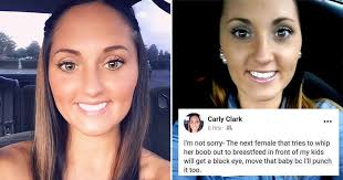 Mum threatens to punch babies if she sees women breastfeeding