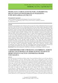 .mempengaruhi atau meningkatkan daya tahan kardiovaskular dan dapat mengurangi lemak tubuh (depkes, 1994). Https Journal Uny Ac Id Index Php Medikora Article Download 30884 Pdf