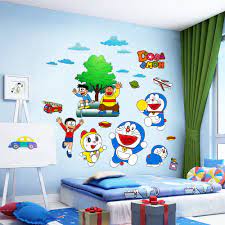 Cara membuat hiasan dinding doraemon dari barang bekas. Lukisan Dinding Kamar Doraemon Simple Cikimm Com