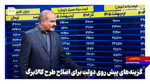 گزینه‌های پیش روی دولت برای اصلاح طرح کالابرگ