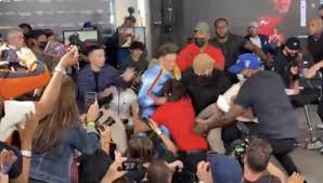 Bryce hall and austin mcbroom are set to fight each other as part of the social gloves: Bryce Hall Gets Manhandled By Austin Mcbroom During Heated Altercation At Press Conference Brobible