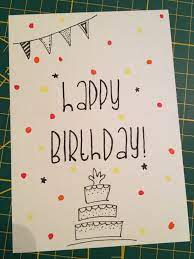 Wild flower birthday card, lovely illustrated greeting card to send to friends and family. Easy Diy Birthday Cards For Friends Novocom Top