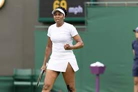 Venus also received a first round bye, which counts as neither a win or a loss). Venus Williams Defeats Mihaela Buzarnescu At Wimbledon 2021 The Championships Wimbledon 2021 Official Site By Ibm