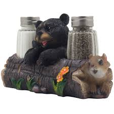 black bear kitchen decor bear paw salt