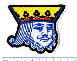 Hip Hop King of the Clubs Poker Gift Patch for Trucker Hat Badge Shirt or  Cap 9cm