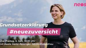 Bundesvorsitzende neos und klubvorsitzende im österreichischen nationalrat, juristin und mutter dreier wunderbarer töchter. Neuezuversicht Grundsatzerklarung Von Beate Meinl Reisinger Youtube