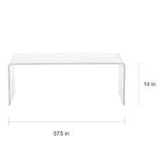 Shipping is free, table is in stock, sent ups ground within one business day of order. Modern Clear Acrylic Coffee Table On Sale Overstock 8407290