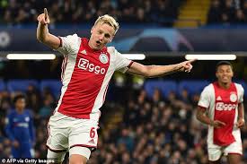 Donny van de beek of manchester united in action during a first team. Manchester United Donny Van De Beek S Big Boy Attitude Is Criticised By Marco Van Basten Daily Mail Online