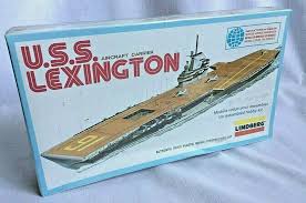 Lindberg U S S Lexington Aircraft Carrier Model Kit Sealed Military Made In Usa Lindberg Model Ship Kits Aircraft Carrier Scale Model Ships