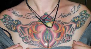 Never Love Never Lose Tattoo Designs For Women Chest Tattoos For Women Tattoo Designs For Girls