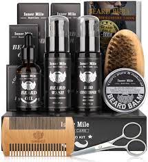 Item 2 upgraded beard kit for men beard growth grooming & trimming with unscented le. Amazon Com Isner Mile Beard Grooming Kit For Men Perfect Gifts For Him Dad Fathers Man Boyfriend With Shampoo Wash Conditioner Growth Oil Balm Softener Double Sided Comb Bristle Brush And Trimming Scissors Health