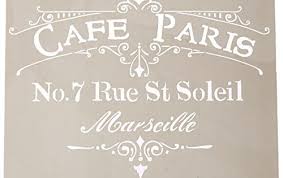 Deco Art Americana Decor Stencil Cafe Paris Decoart Https Www Amazon Com Dp B00jg9lktg Ref Cm Sw R Pi Dp X Q French Stencil Americana Decor Stencil Painting