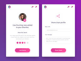 Rate Share Full Share Talent App Design Inspiration App Design