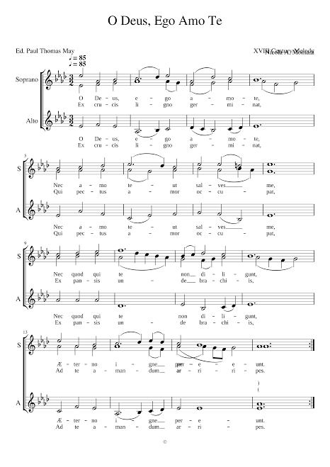 Musical setting of the Latin hymn traditionally ascribed to Xavier, AI generated