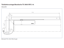 Geze Ts 5000 Rfs Turschliesser Mit Freilauffunktion Und Rauchschalterzentrale