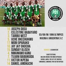 As this was only a demonstration sport, emmanuel oghenejobo's silver did not count as an official win. Football Memories On Twitter Olympic Games 1996 Final Nigeria S Super Eagles Became The First African Nation To Win A Soccer Gold Medal By Upsetting Argentina 3 2 Footballmemories Nwankwokanu Kanu Soarsupereagles Nigeria