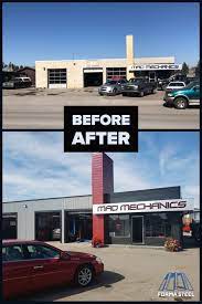 Before And After Garage Renovation Automotive Repair Shop Automotive Shops Garage Renovation