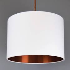 Choose from contactless same day delivery, drive up and more. Brushed Copper Lined Navy Blue Fabric Drum Lampshade Ceiling Light Shade Home Garden Lamp Shades
