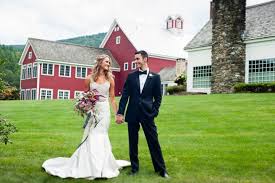 Bride And Groom Holding Hands In Front Of Gorgeous Red Barn Barn Wedding Red Wedding Farm Wedding