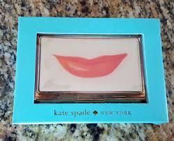 Review and edit the results alongside the card image. Kate Spade New York Snap Happy Lips Business Card Holder New In Box Ebay