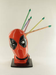 Deadpool Pen And Pencil Holder Desk Organizer Etsy In 2020 Geek Decor Pencil Holder 3d Printing