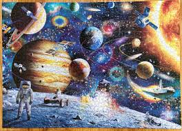 68 1 puzzles are a fun way to pass the time. 1000 Piece Space Astronaut Cosmic Galaxy Puzzle What Do You Guys Do With Your Completed Puzzles I Have 3 Of Them Laid Out In My Room For Now But I Don T Have