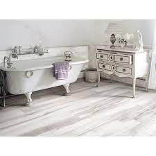 Marthas Vineyard Cottage White Wood Plank Porcelain Tile Floor Decor Wood Plank Tile Bathroom Farmhouse Style Wood Look Tile Floor