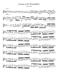 Download canon in d unaccompanied violin sheet music pdf for intermediate level now available in our sheet music library. Canon In D Major Violin Sheet Music For Violin Solo Musescore Com