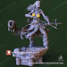 3D file Aloy Horizon Zero Dawn With Watcher・3D printable model to  download・Cults
