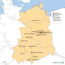 In der letzten viertklassigen saison 2007/08 qualifizierten sich die drei bestplatzierten mannschaften jeder staffel direkt für die vergrößerte regionalliga. Stepmap Regionalliga Nordost Landkarte Fur Deutschland