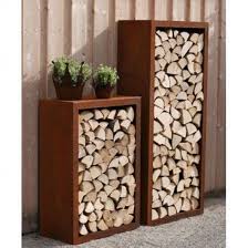 Rost Garten Feuerholz Regal Outdoorwood In 2020 Tuin Decoratie Tuin Ideeen Brandhout Opslag Buiten