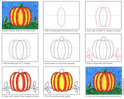 How To Draw An Easy Pumpkin Art Projects For Kids Halloween Art Projects Pumpkin Drawing Pumpkin Art Project