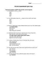 Perhaps it was the unique r. Basketball Quiz Grade 7 9 By Manitobateachingresources Tpt
