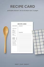 Vertex42™ recipe card template collection. Recipe Cards Printable Recipe Card Template Recipe Sheet Printable Recipe Card Letter Size Recipe Template Recipe Book Recipe Binder Pages Printable Recipe Cards Recipe Cards Template Food Printables