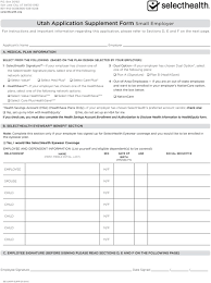 Find affordable health insurance in utah that is available for individuals, families, and small and large businesses. Utah Small Employer Health Insurance Application Pdf Free Download