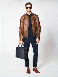Porsche Design Serves Up Suave Fashions For The Man On The Go Leather Jacket Men Polo Shirt Style Leather Jacket Style