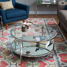 Nachrichten senden und empfangen kannst. Contemporary Modern Glam Metal Glass Round Silver Coffee Table Shelf Furniture Silver Coffee Table Coffee Table Round Coffee Table