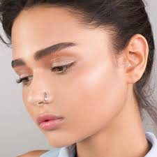 Delicate Celtic Fake Nose Ring Faux Nose Ring Fake Nose Etsy White Gold Engagement Rings Vintage Fake Nose Rings White Gold Jewelry Set