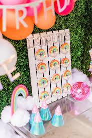Kara S Party Ideas Cloud Nine Rainbow 9th Birthday Party Kara S Party Ideas
