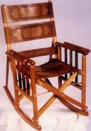 Rocking Chairs Rockers Directors Chairs Rocker Tooled Folding Arm Chairs Leather And Hard Woods Folding Rockers Geometric Chair Chair Rocking Chair