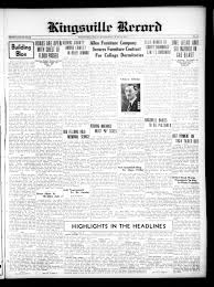 Kingsville Record (Kingsville, Tex.), Vol. 29, No. 45, Ed. 1 Wednesday,  June 19, 1935 - The Portal to Texas History