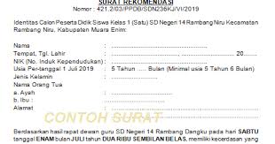 Berikut ini kegunaan dan contoh surat rekomendasi berdasarkan. Surat Rekomendasi Calon Peserta Didik Baru Sd Usia Kurang Dari 6 Tahun Info Pendidikan Terbaru