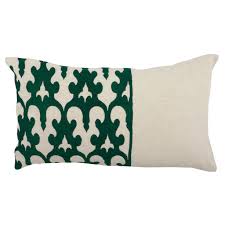 Adding beautiful quilts, throws and cushions turns a bedroom into a special space, a personal sanctuary, perfect for alleviating stress share on. Divine Home Emerald Green Embroidered Bella Scroll Lumbar Throw Pillow On Sale Overstock 28010721