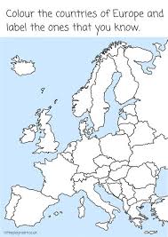 Cartographers use color on maps to represent certain features. Europe Map Coloring Pages Learny Kids