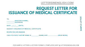 Sample letter to patient on missed appointment. Request Letter For Issuance Of Medical Certificate Letters In English