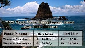 Wisata botani jember ini menjadi salah satu destinasi wisata wajib bagi setiap wisatawan yang ingin menghabiskan waktu liburan. Harga Tiket Masuk Wisata Pantai Papuma Jember