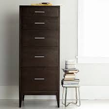 The modern dresser has matte white lamination with a decorative graphic and made with sustainable material certified by the forest stewardship council (fsc). Narrow Leg 5 Drawer Dresser West Elm Narrow Dresser Tall Skinny Dresser Tall Narrow Dresser