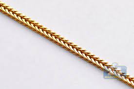 22ct gold hallmarked by london assay office. Real 10k Yellow Gold Solid Franco Foxtail Mens Chain 3 1 Mm