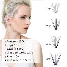 DIY Eyelash Extension Kit, Lash Clusters with Strong Hold Bond Seal and  Tweezer